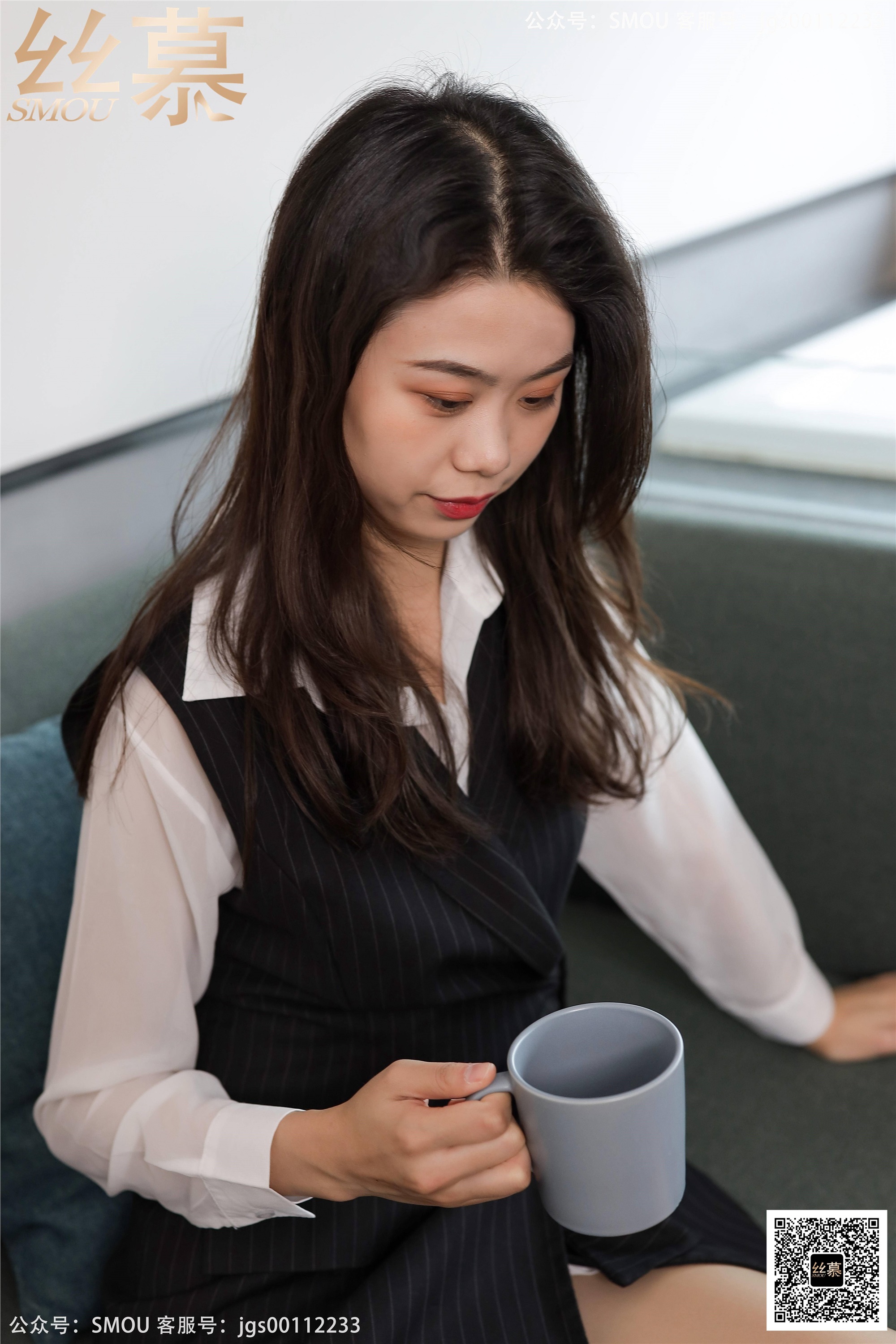 丝慕写真 SM428 天天一元 模特：芝芝《工装穿搭》